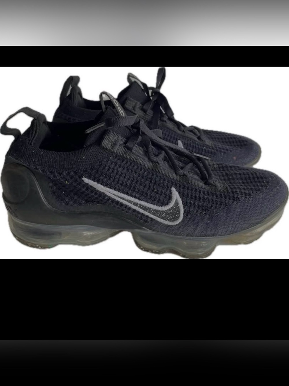 Nike Air VaporMax 2021 Flyknit sneakers black and anthracite size 8